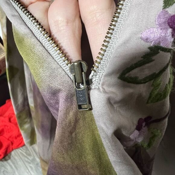 Floreat Anthropologie Travessia Tulle Under Skirt Embroidered Fit & Flare Dress - Picture 8 of 10